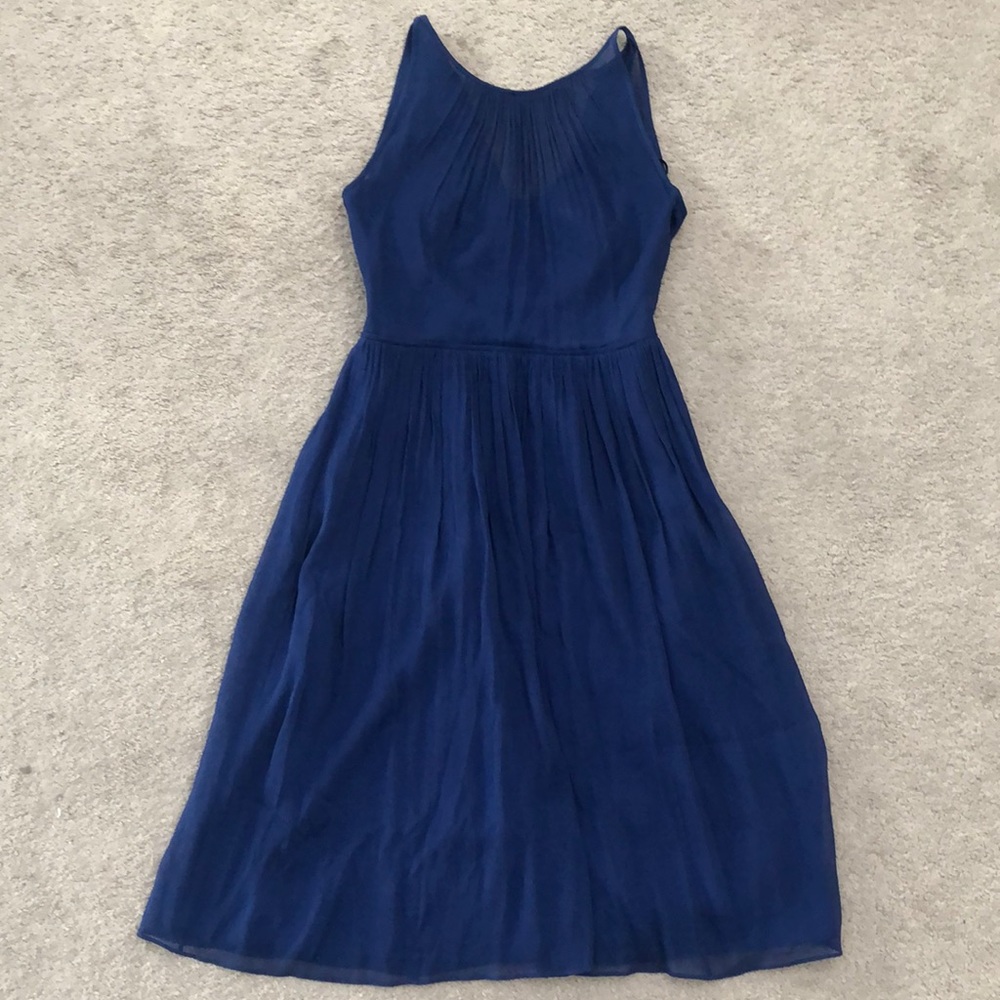J. Crew Navy Chiffon Bridesmaid Dress size 0